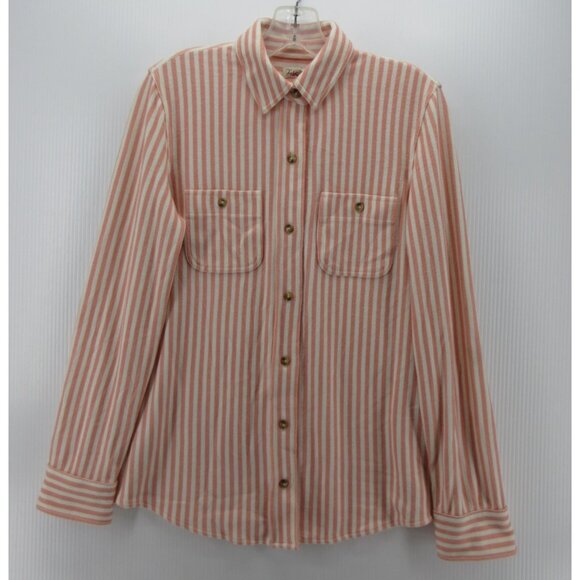 Faherty Tops - Faherty Top XS Shirt Striped Button Down Stretch Classic Pockets *